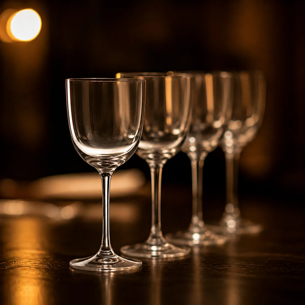 Service au verre par un sommelier