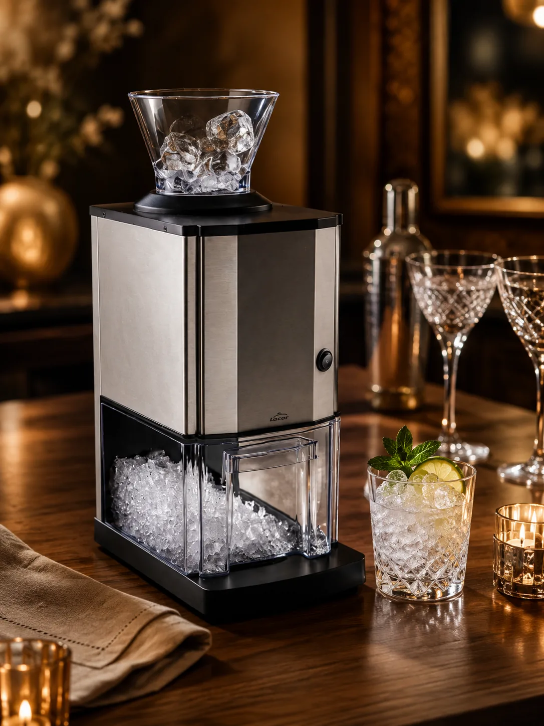 Rose et Bouchon | Broyeur à glace électrique – Outil précis pour cocktails