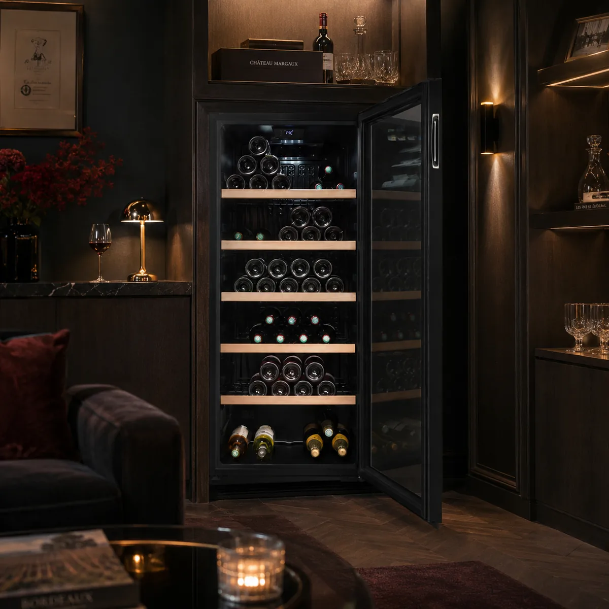 Rose et Bouchon | Cave à vin LS117BLACK – Capacité 121 bouteilles — produit