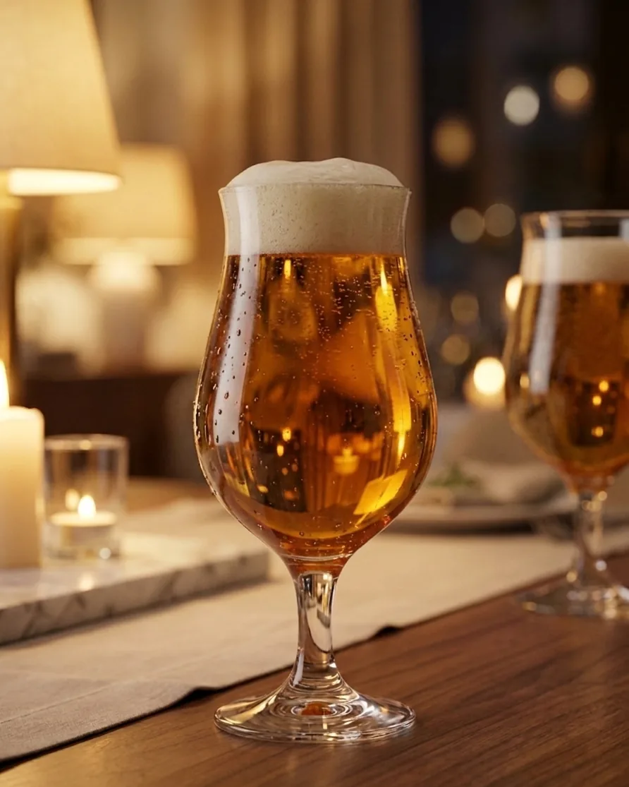 Rose et Bouchon | Coupe à bière Wavy 41,5cl – Verres à bière essentiels — produit
