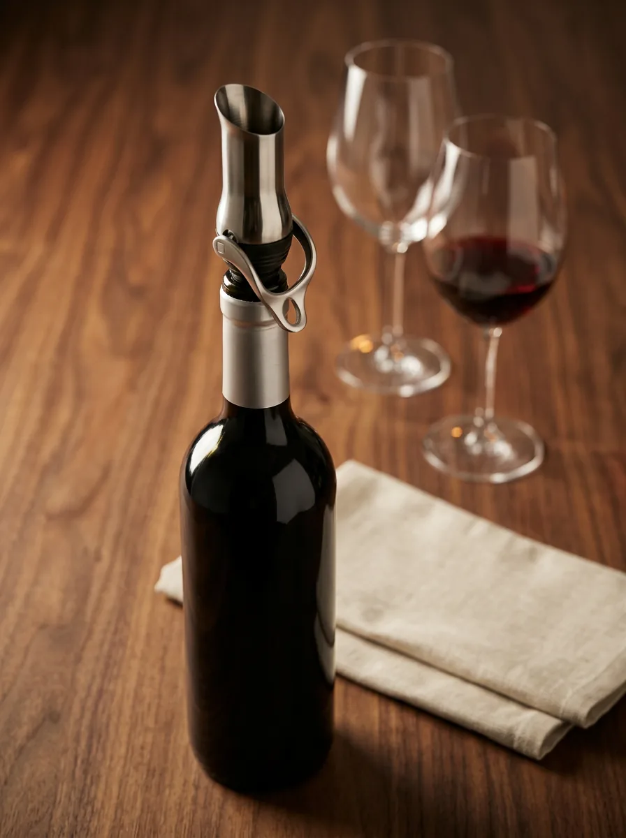 Rose et Bouchon | Décanteur de vin avec fermeture – Service précis du vin — produit