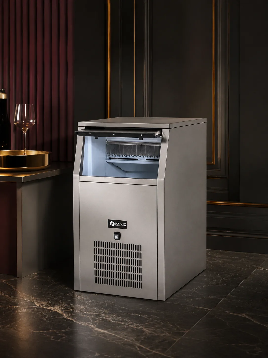 Rose et Bouchon | Machine à glaçons 25 kg – Service sur-mesure — produit