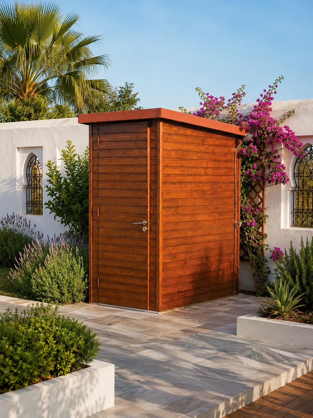 Rose et Bouchon | Sanitaire bois extérieur – Praticité et élégance au jardin