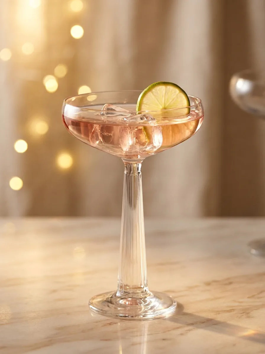 Rose et Bouchon | Verre à cocktail-thème strié (Pack de 2) — produit