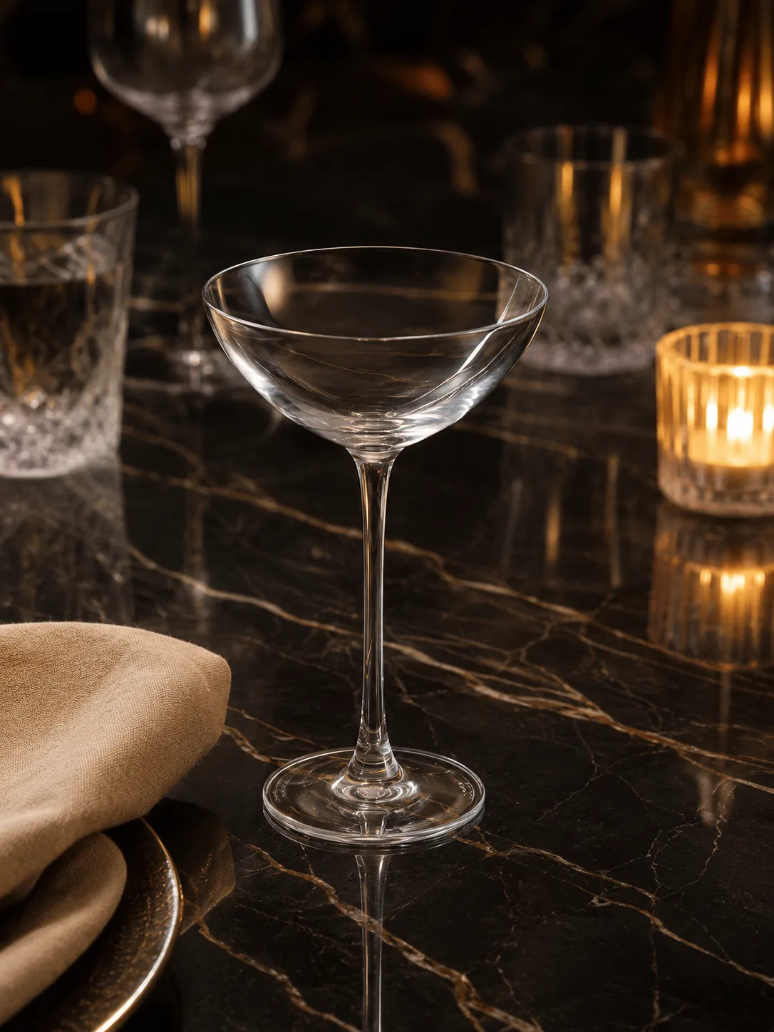 Rose et Bouchon | Verres Coupetini Savage Rémy Savage – Design précis cocktail — produit