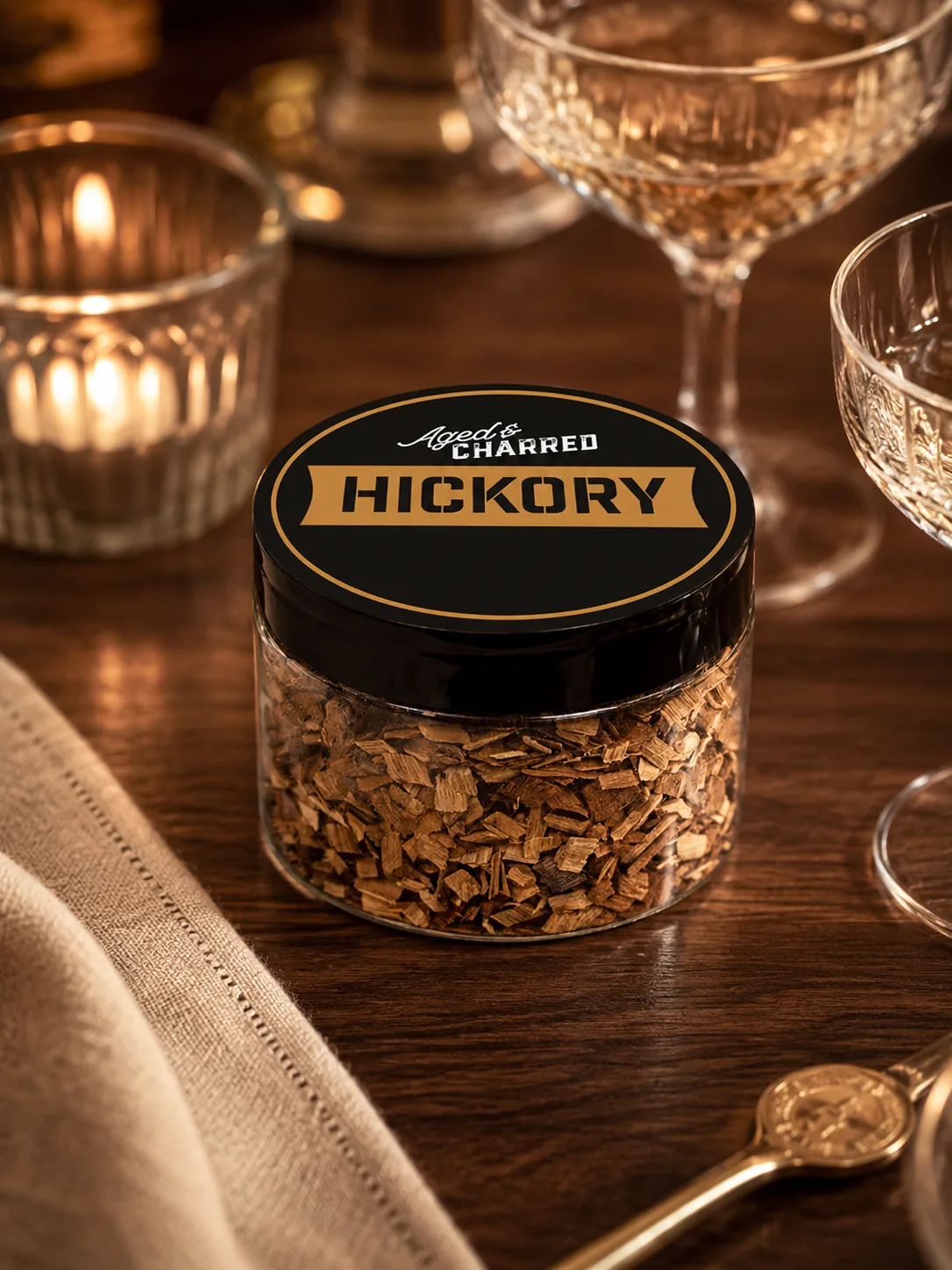 Rose et Bouchon | Wood Chips Hickory 60 g – Arôme cocktail maîtrisé — produit