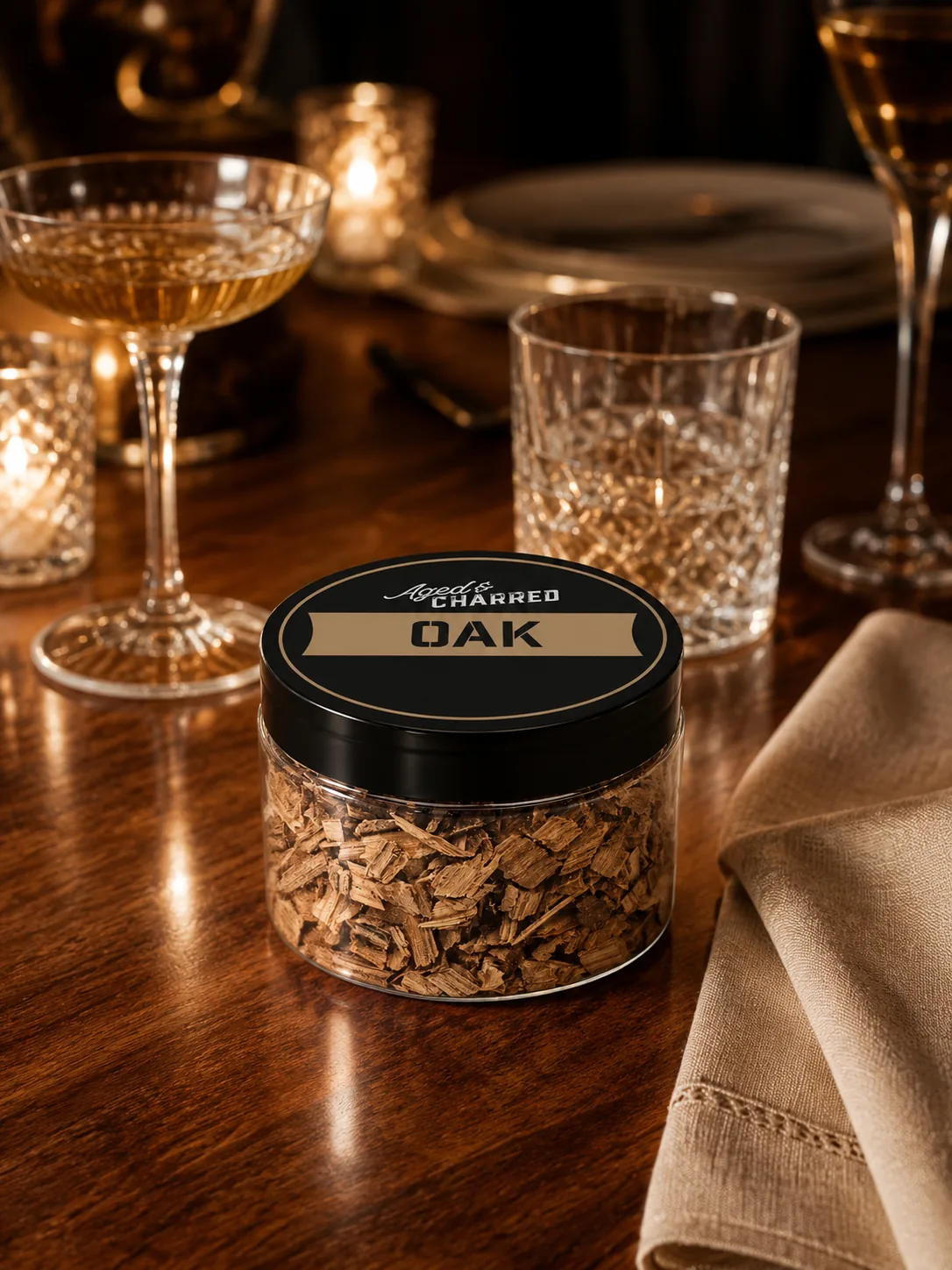 Rose et Bouchon | Wood Chips Oak 60 g – Geste juste pour cocktails — produit